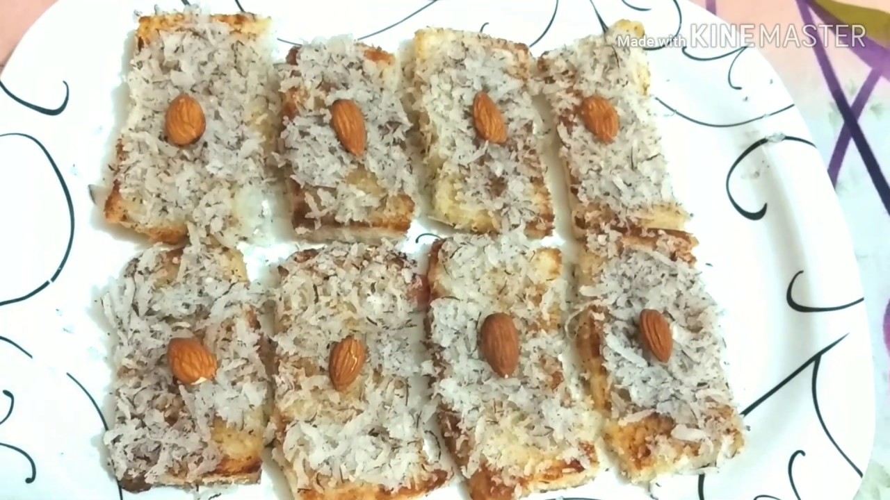 Coconut sweet Toast//Sweet Toast //double ka meetha
