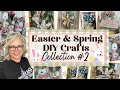 Spring easter collection 2 diy crafts  farmhouse whimsical  crafts  dollar tree hobby lobby