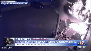 Fire marshal rules Maries County nursing home fire accidentally caused by police chief’s cigarette