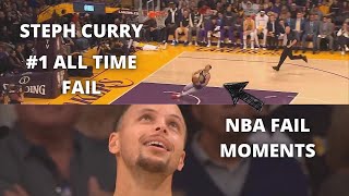 Nba Fail Moments Steph Curry Slips And Falls Then Airballs