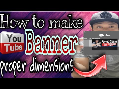 paano gumawa ng youtube banner | how to make a youtube banner |