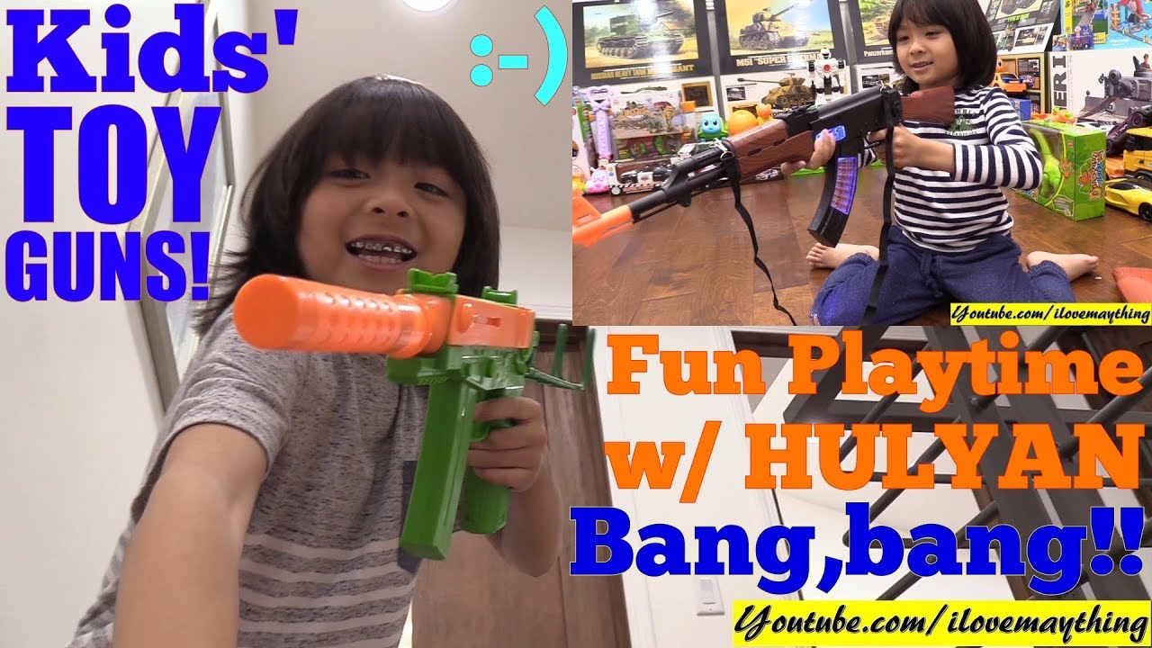 Kids' Toy Channel: Children's TOY GUNS Playtime Fun! Toy Guns Unboxing ...