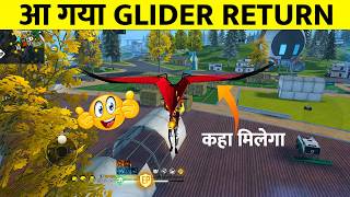 Finally GLIDER Return In Free Fire 🤫 | Where To Find Glider | How To Use Glider In Free Fire