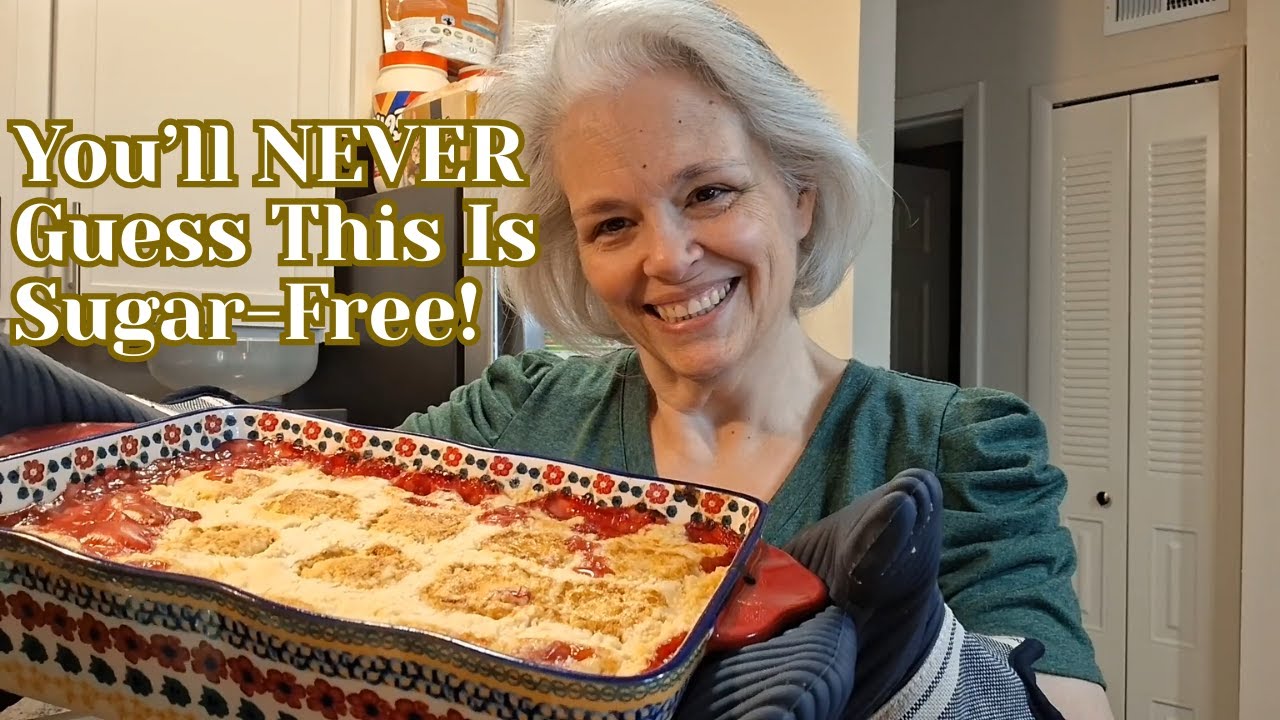 Sugar-Free Apple Cranberry Dump Cake | Easy Dump Cake Dessert (Bariatric-Friendly!)