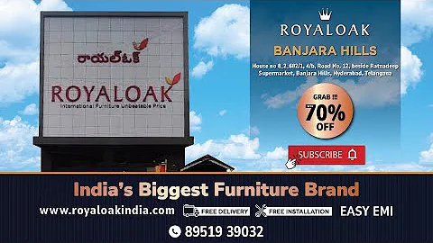 From Sofas to Statements: A Tour of Royaloak Furniture, Banjara Hills