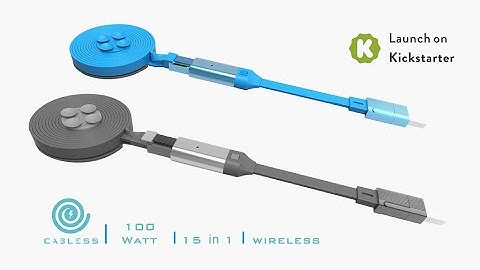 Now on Kickstarter: Cabless: 15-In-1 Wired And Wireless Charging Cable