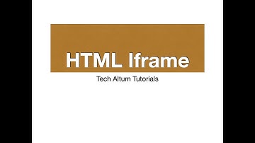 HTML Iframes | embed youtube video or google map in iframe