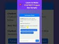 Interactive Chatbot for Institutes | Web Development Project | Pearl Institute Batala #project #code