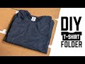How to make a DIY T-shirt folder out of cardboard #shorts