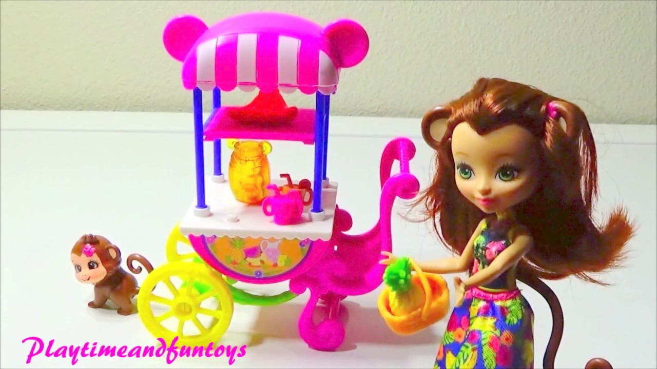 enchantimals fruit cart doll set