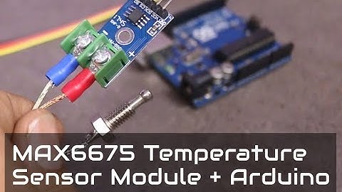 Temperature Sensor with Arduino - K-Thermocouple Sensor MAX6675 Module