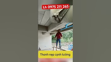 Thanh nhựa nẹp cạnh tường tô trát làm cạnh sắc nét không sứt mẻ #thanhnepcanhtuong #xaydung #nhadep