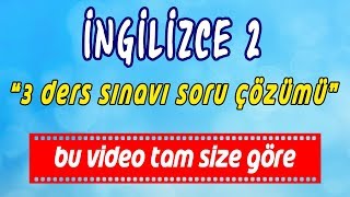 Aöf İngilizce-2 3 Ders Sınavı Soru Çözümü Wwwakademiaofcom