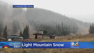 Mother Nature Sends Dusting Of Snow To Loveland A-Basin