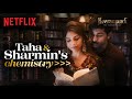 Taha badussha and sharmin segals adorable library scene   heeramandi the diamond bazaar