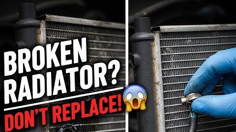 How to Fix Broken Radiator Tank Nipple Without Replacement | Quick & Easy Radiator Repair 