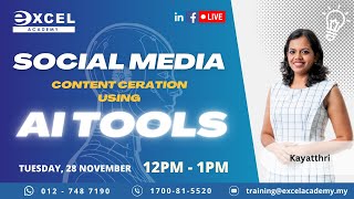 Social Media Content Creation Using AI Tools | Learning Hour Webinar Ep 35
