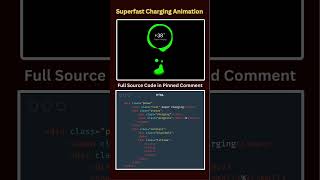 ⚡ Superfast Charging Animation using HTML/CSS 😱 | #shorts