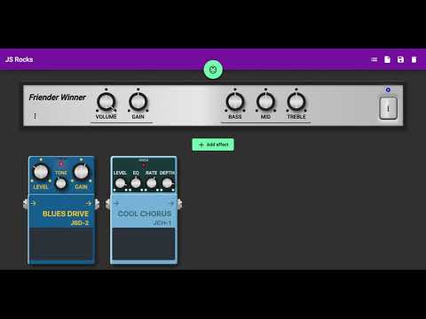 Web Audio emulated guitar cabinets demo