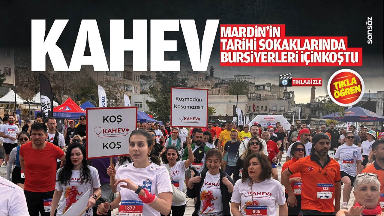 FKAHEV, Mardin&rsquo;in tarihi sokaklarında bursiyerleri i&ccedil;in koştu