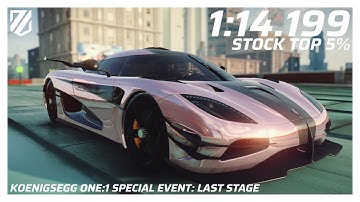 Asphalt Legends: [TOP 5%] Koenigsegg One:1 Special Event: Last Stage - Lap Breakdown 