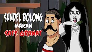 Hantu Sundel Bolong Makan Sate Granat - Kartun Horor Lucu