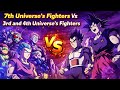 7TH UNIVERSE FIGHTERS VS 3RD & 4TH UNIVERSE TOURNAMENT OF POWER | DRAGON BALL SUPER HINDI #anime