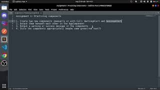 Max's Angular Course: Assignment 1 - Practicing components