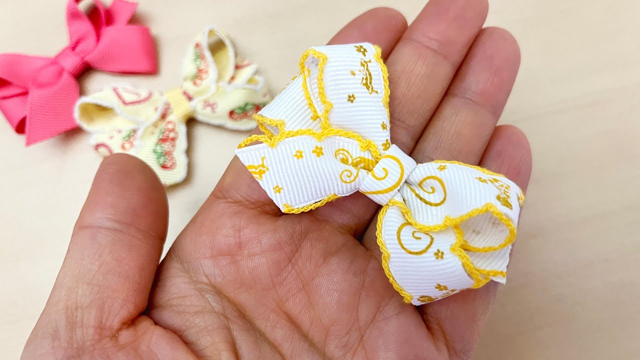 DIY, How to Make Hair Clip, Making a Wee Ones Style Ribbon Bow