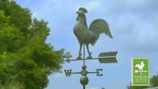 Good Directions 515V1 27" Rooster Weathervane - Blue Verde Copper