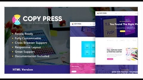 CopyPress | Type Design & Printing Services HTML Template | Themeforest Download