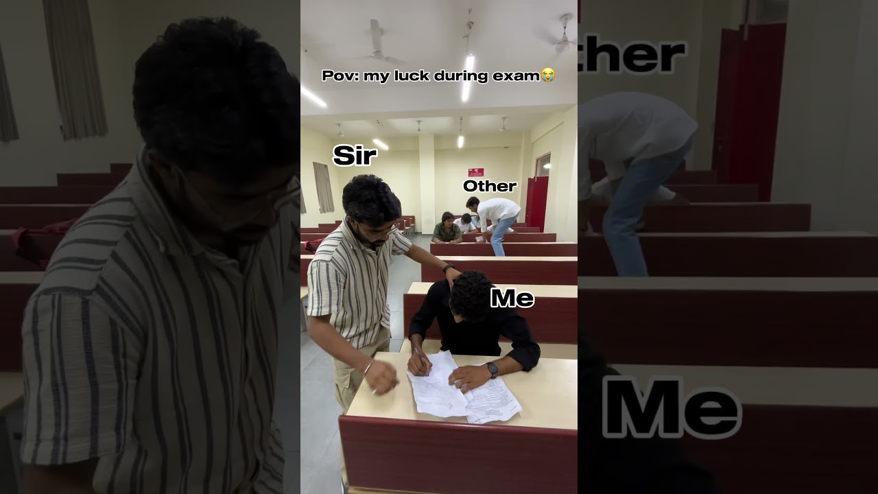 Me vs Others in exam time😂 