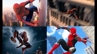 All Spider-Man final swing scenes compilation including Far from home