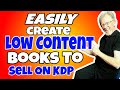 How To Easily Create Low Content Books To Sell On Amazon KDP | BookBolt Review