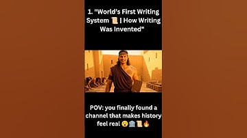 "World’s First Writing System 📜 | How Writing Was Invented" #shorts #shortsfeed #history #writing