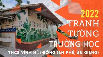 Vẽ tranh tường trường học #1