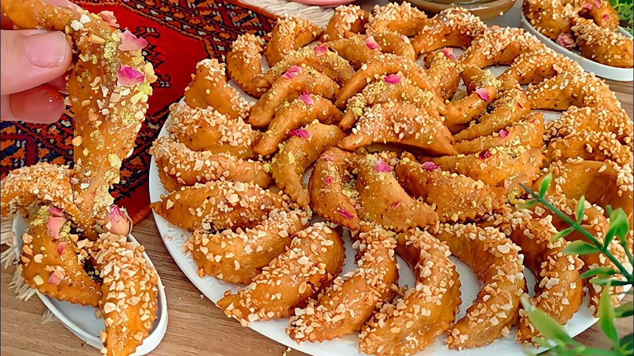 اروع شباكية على شكل كعب غزال😋زوج فواحد شي حاجة دالهمة والشان👌بدون دلك هشيشة ومعلكة/الشباكية باللوز