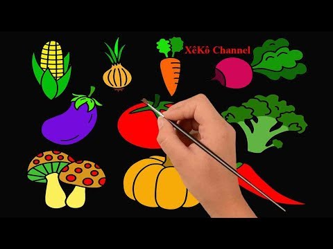 Vẽ Rau Củ Quả Tuyệt Đẹp | How To Draw Fruit Vegetables For A Simple