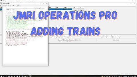 JMRI Operations Pro Part 8 - Adding Trains