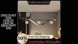 Modern Glass Ball Pendant Lights LED Chandelier Suspension Chandelier Minimalist Living Dining Room
