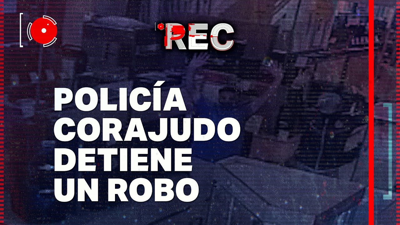 POLICÍA CORAJUDO DETIENE UN ROBO - LA ESTAMPA CONTRA EL PISO 🔴REC