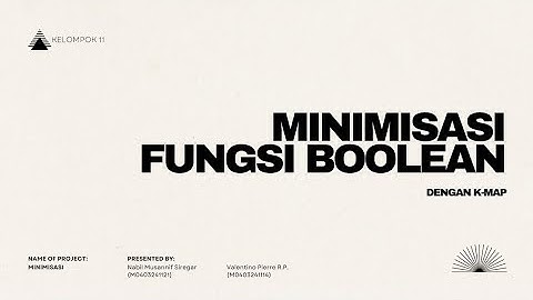 Tugas 1 : Minimisasi Fungsi Boolean dengan K-Map 2025 #radig #kom120e