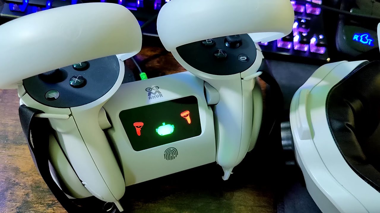 AMVR Charging Dock for Oculus Quest 2 with Adjustable Wrist Strap (Review)