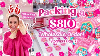 This $810 Order Took Me Hours to Pack! 🌸 STUDIO VLOG 🩷 Vlogmas Day 7