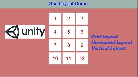 layout element in unity - GridLayout,VerticalLayout,Horizontal Layout Group in Unity