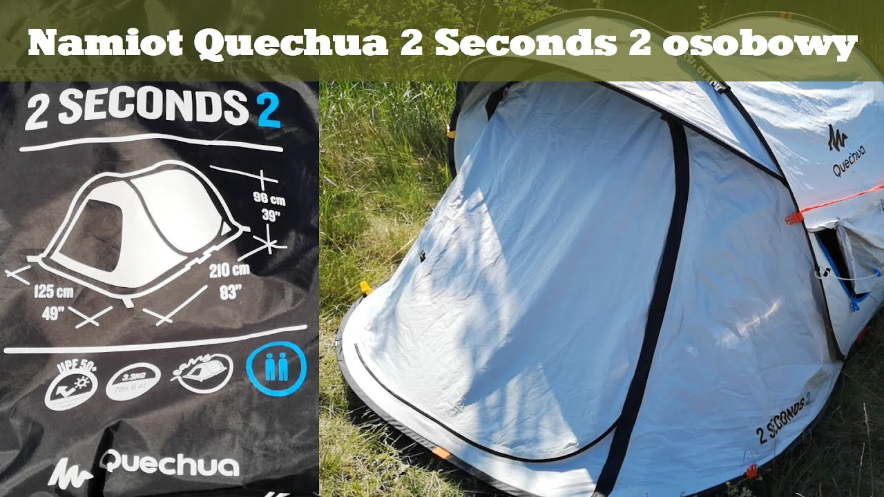 Namiot Decathlon Quechua 2 Seconds 2 os. person - YouTube