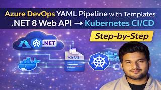 Azure DevOps YAML Pipeline with Templates | .NET 8 Web API → Kubernetes CI/CD (Step-by-Step)