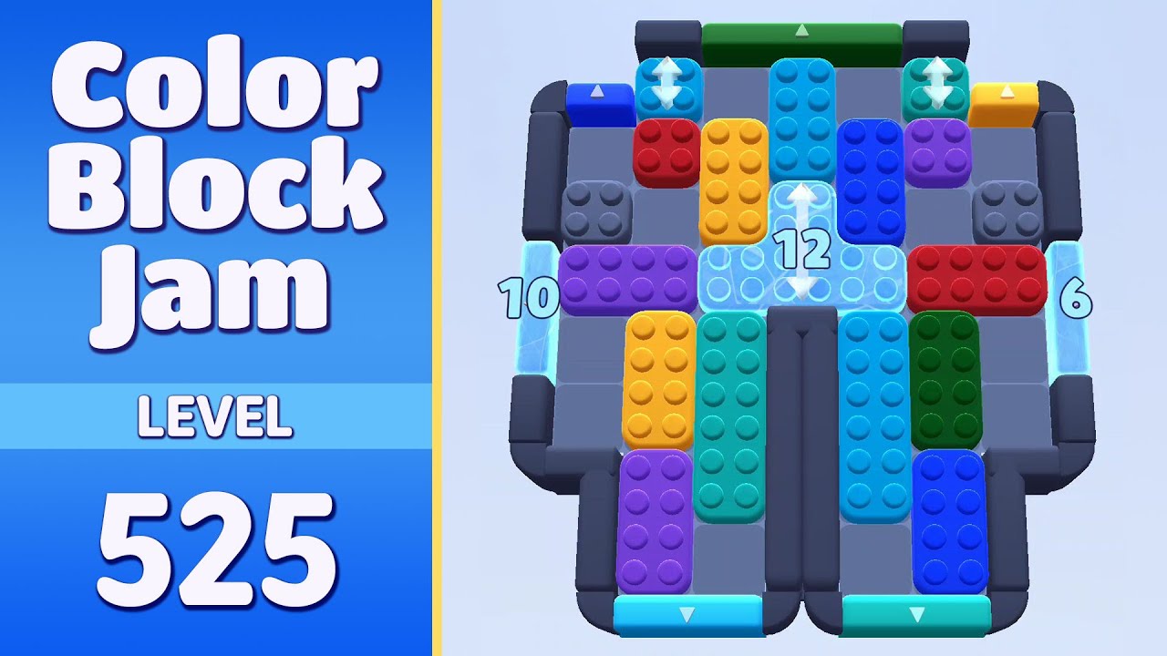 Color Block Jam Level 525 | Every Puzzle Solved! 🎯 - YouTube