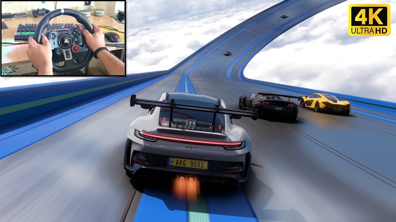 1250HP Porsche 911 GT3 RS vs Hot Wheels Hypercars! 😱 | Logitech G29 Steering Wheel | FH5