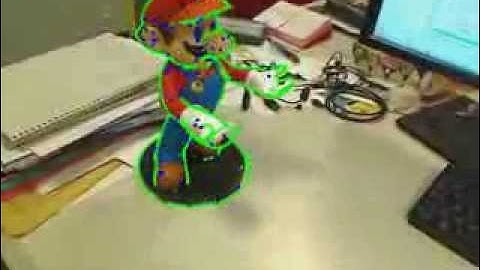 Robust model-based tracking combining edge, color and keypoint features